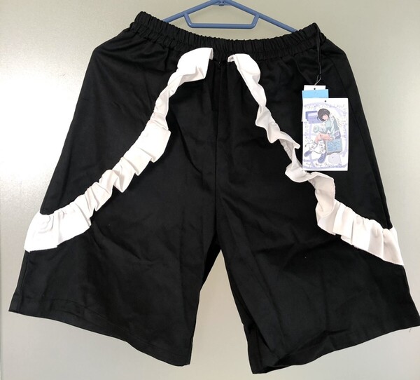 新品 ぬた。 フリル付きパンツ Lサイズ ハーフパンツ 黒 悪魔界隈 サイバー サブカル あのちゃん 地雷系 デビル 病み系 イルイルイル好きに