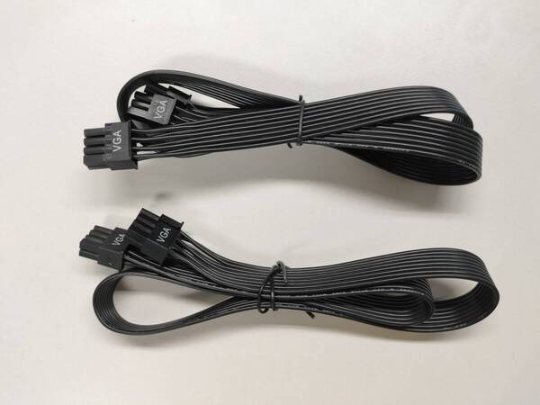 プラグイン電源ケーブル VGA 2本