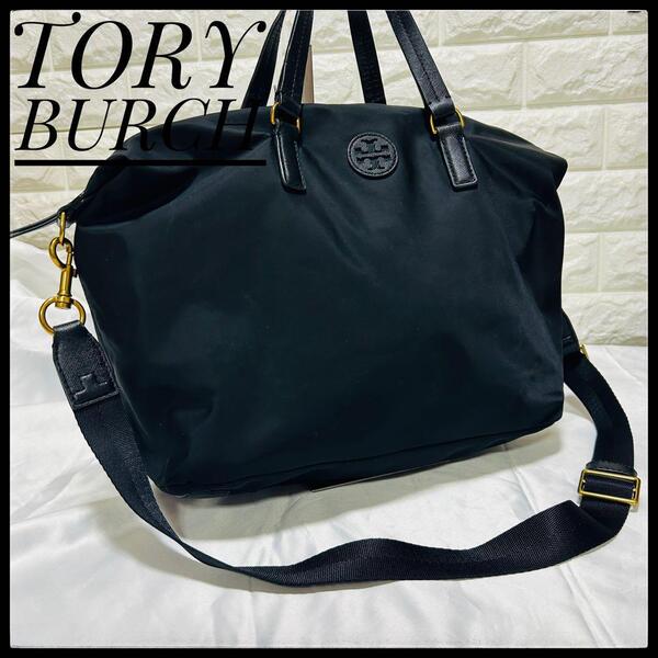 TORY BURCH トリーバーチ ショルダーバッグ トートバッグ ブラック 黒 通学 通勤バッグ 通学バッグ マザーズバッグ ロゴ