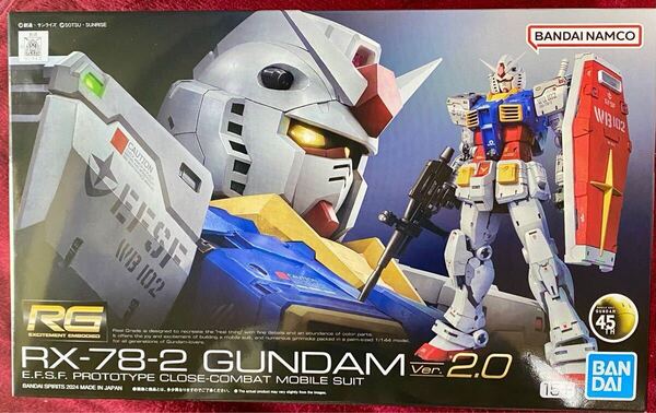 RG 1/144☆RX-78-2 ガンダム Ver.2.0☆新品未開封☆機動戦士ガンダム☆未組立☆ガンプラ