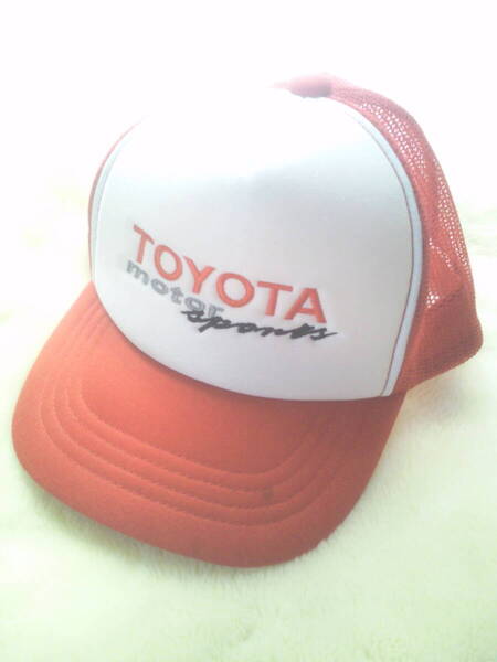 TOYOTA●帽子・キャップ●トヨタ自動車●刺繍モータースポーツ激レア年代物●フリーサイズ男女兼用品●ビンテージ品アンティーク●送料無料