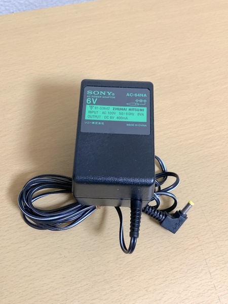 SONY ソニー 純正ACアダプター AC-64NA 6V 400mA