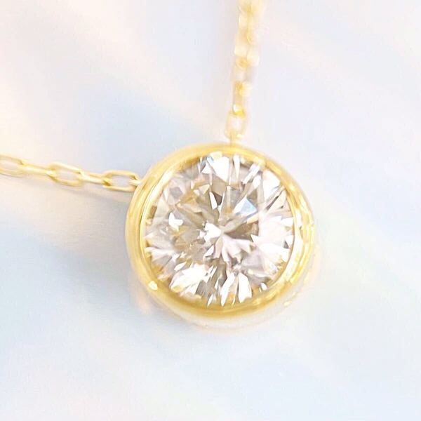 0.20ct H&C 良質天然ダイヤモンド K18 ネックレス 鑑別カード付