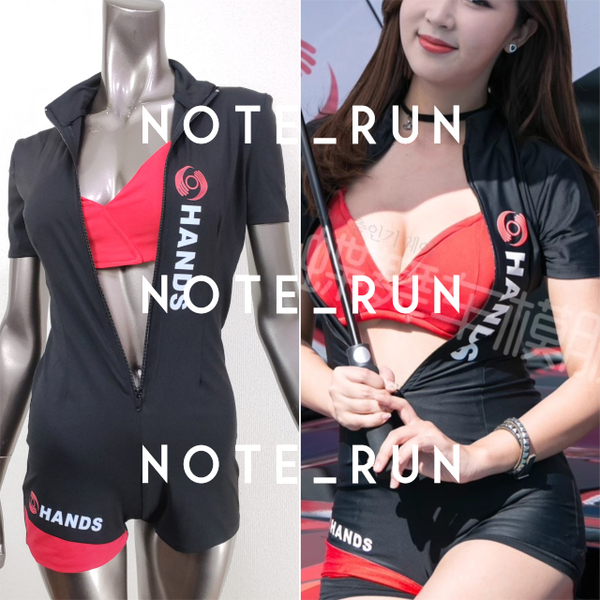 【xmhn】コスチューム RQ レースクイーン 衣装 黒・赤