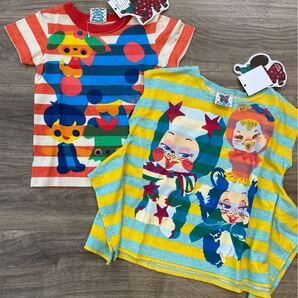 新品 vanavana バナバナ 100 レトロ 半袖Tシャツ 2枚セット グランドスラム 女の子 子供服 キッズ