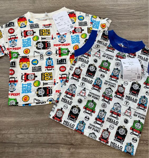 新品 90㎝ きかんしゃトーマス 半袖Tシャツ タンクトップ ベビー服
