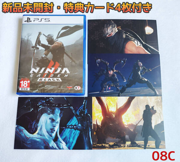 PS5 NINJA GAIDEN 2 Black ニンジャ ガイデン 2 ブラック 日本語あり アジア版 新品未開封 カード4枚付き (管:08C)