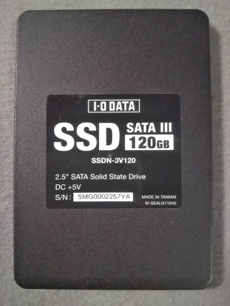 120GB I-O DATA SSDN-3V120 2.5インチ 7mm MLC SSD -⑥
