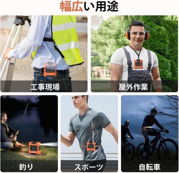 BKJANYO ベルトファン 腰掛け扇風機 強力 3段階風量調節 腰掛けファン