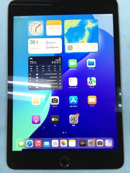 【送料無料】電池87% Apple iPad mini 第5世代 Wi-Fi 64GB スペースグレイ 電源ボタン 訳あり