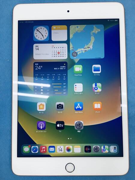 【送料無料】美品 電池85% Apple iPad mini 第5世代 Wi-Fi 64GB ゴールド 液晶光漏れあり 訳あり