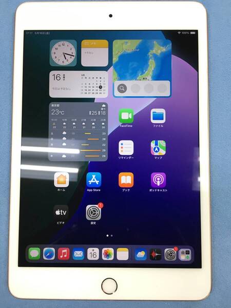 【送料無料】液晶美品 電池87% Apple iPad mini 第5世代 Wi-Fi 64GB ゴールド