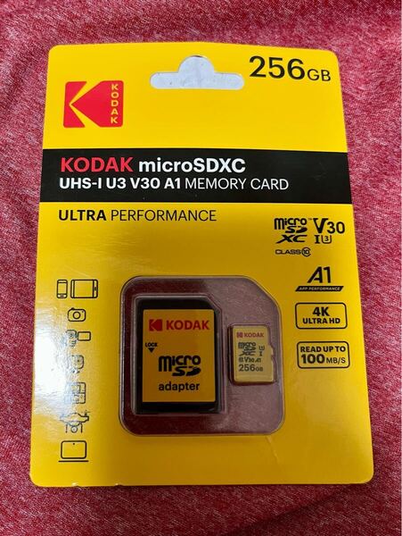 KODAK microSDXC 256GB UHS-I U3 V30 A1