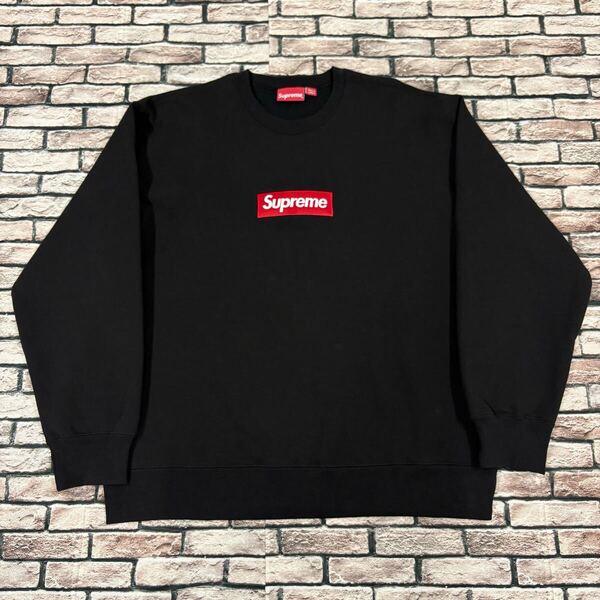 極美品★SUPREME シュプリーム★22AW Box Logo Crewneck ボックスロゴクルーネックスウェットカットソー