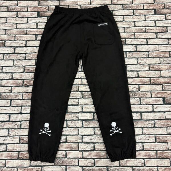 極美品★MASTERMIND×NEW ERA マスターマインド×ニューエラ★SUEDO PANTS バックスカルフェイクスエードトラックパンツ