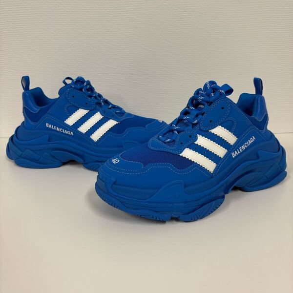 新品★BALENCIAGA×adidas バレンシアガ×アディダス★23SS 712821 TRIPLE S トリプルS 3ストライプダッドスニーカー