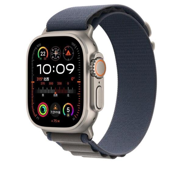 【送料込み】2023/09 42/44/45/46/49mm アップルウォッチ ブルー アルパイン ループ ナイロン バンド Apple Watch