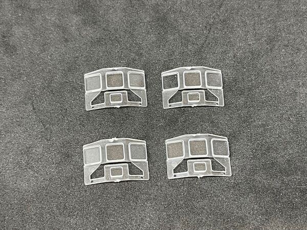 送料無料 新品 ばらし TOMIX トミックス 98845 国鉄 24系24形特急寝台客車 (ゆうづる)基本セット より カニ24 用 ガラスパーツ無地×4