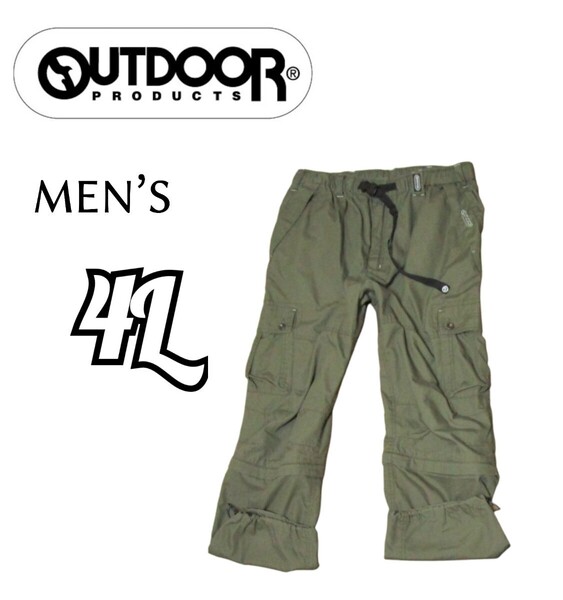 送料込み メンズ4L◇OUTDOOR PRODUCTS◇2WAYカーゴパンツ 裾取り外し可能
