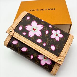 新品 ルイヴィトン LV × 村上隆 チェリー モノグラム ヴィクトリーヌ 財布