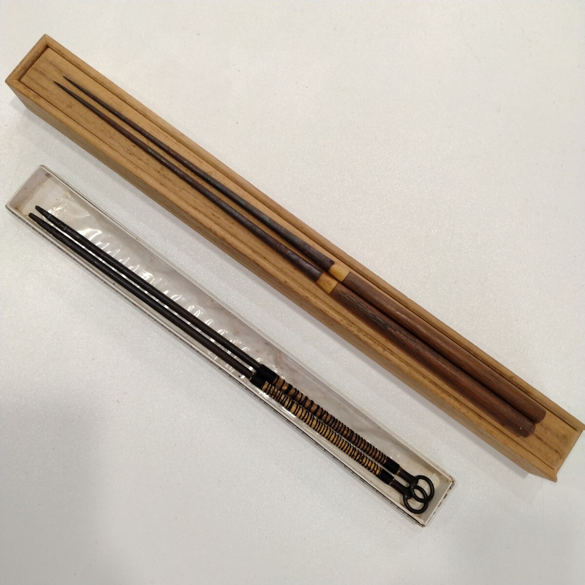 茶道具】 灰匙 火箸 炭定規 まとめて 明珍宗之
