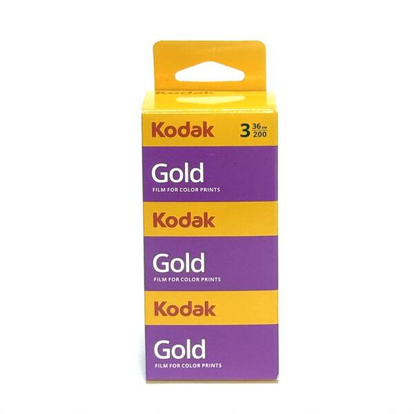 コダックKODAK カラーネガフィルム GOLD 200 135-36 3本パック 期限2027年1月