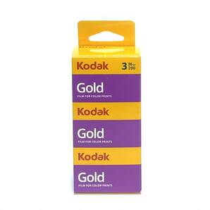 コダックKODAK カラーネガフィルム GOLD 200 135-36 3本パック 期限2027年1月