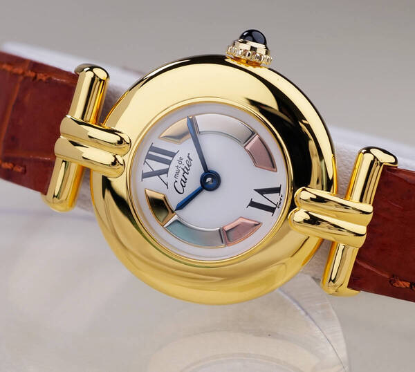 美品 カルティエ マスト コリゼ スリーカラーゴールド SM Cartier