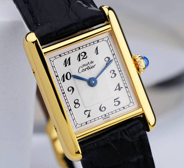 美品 カルティエ マスト タンク アラビア SM Cartier