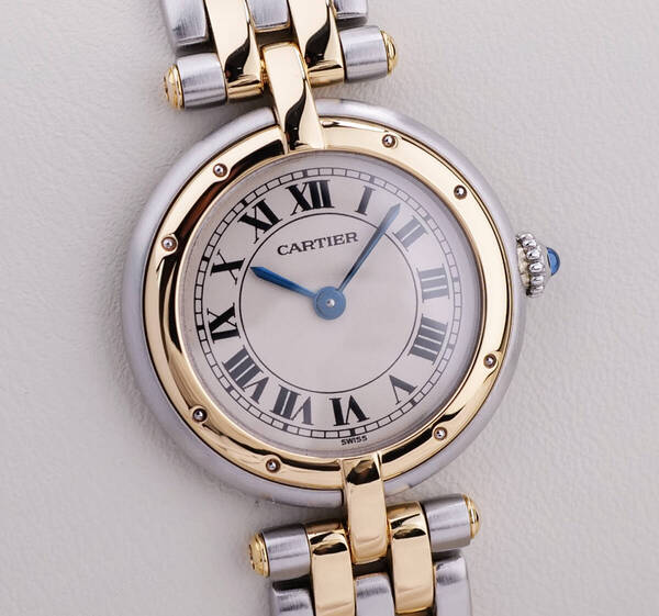 美品 カルティエ パンテール ヴァンドーム コンビ 2ロウ SM Cartier