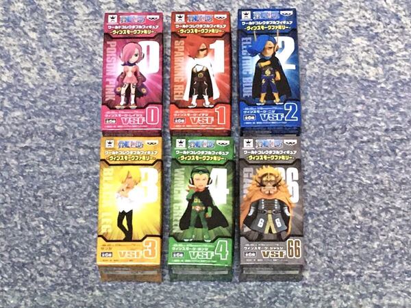 ワンピース ワールドコレクタブルフィギュア ヴィンスモーク ファミリー ジャッジ レイジュ イチジ ニジ 全6種 未開封品 WCF