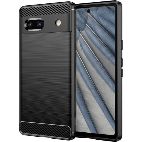 UNEED Google Pixel 7A 用の スマ 薄型 軽量 耐衝撃 簡易脱着 ソフトケース カラー:黒 621