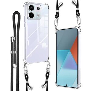 Denaisii Xiaomi Redmi Note ショルダー 長さ調整可能 取り外し可能 落下防止 クリア 762