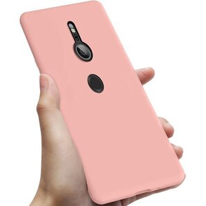 Xperia XZ3 ケース シリコン 耐衝撃 薄型 指紋 防止 スマホケース ピンク 0108-XZ3-07 788