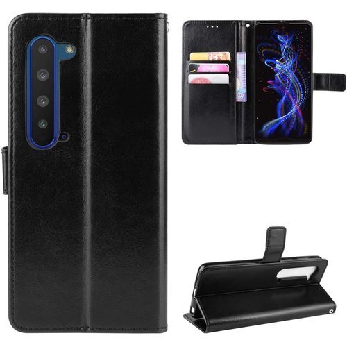 For AQUOS R5G SH-51A SHG01 51A SHG01 908SH 手帳型 ケース ブラック 881