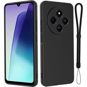 For Redmi 14C ケース 保護カバー ブラッ 擦り傷防止 全面保護 柔らかい手触り 指紋防止 ブラック 1171