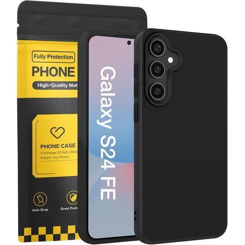 Galaxy S24 FE ケース ブラック 耐衝撃 応 ギャラクシー S24 FE 5G カバー カラー:黒 1221