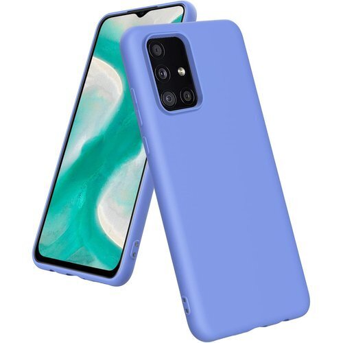 Galaxy A51 5G ケースシリコン tpu 薄 レンズ保護 滑り止め 柔軟 擦り傷防止 紫N321-04 179