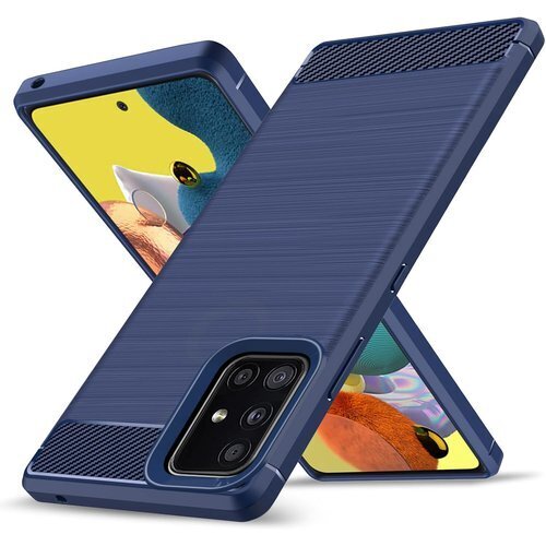 Galaxy A51 5G ケース 耐衝撃 シリコン -54A SCG07 スマートフォンケース 青 LS-2 185