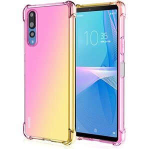 Huawei P20 Pro ケース クリア 耐衝撃 ピンク/ゴールド RP93-JB-HW-P20P-FJ 229
