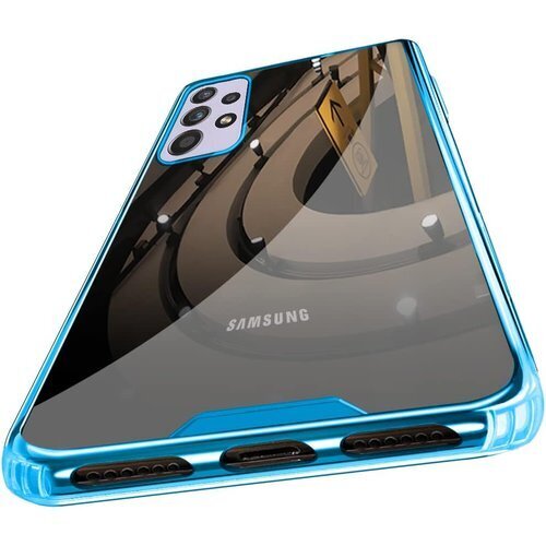 Galaxy A53 5G ケースクリア 耐衝撃 薄型 変防止 滑り防止 携帯カバー 青0104-As53-04 240
