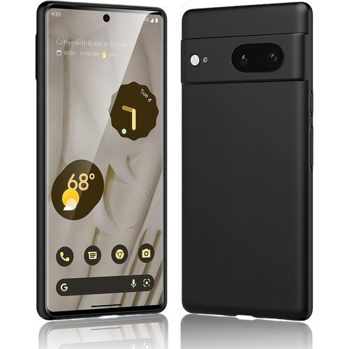 Google Pixel 7Aケース シリコン 耐衝撃 レンズ保護 ワイヤレス充電Pixel 7A カバー 黒 443