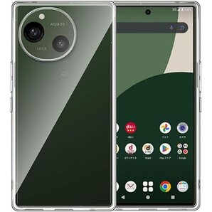 Moahsiuny For AQUOS R9 ケース 保護カバー クリア 透明 薄型 耐衝撃 軽量 TPU素材 270