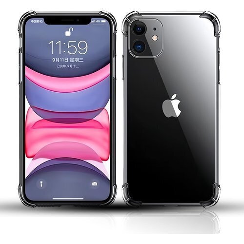 対応 iPhone12/12 Pro 用 ケース/アイ 衝撃 ワイヤレス充電対応 iphone12 透明 カバー 406