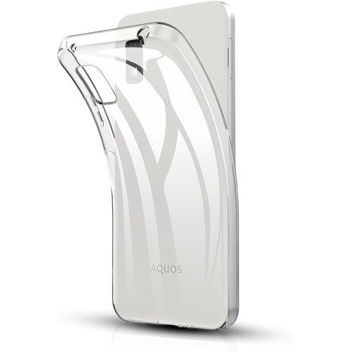 対応 AQUOS wish3 用 ケース/AQUOS 耐衝撃 ワイヤレス充電対応 SH-53D 透明 カバー 414