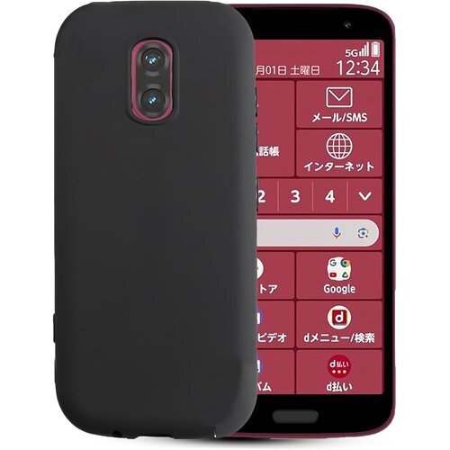 For FCNT らくらくスマートフォン F-53E 携帯便利 らくらくスマートフォン F-53Eケース 黒い 632