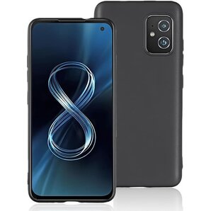 For Asus ZenFone 8 zs590ks バー 艶消し 保護カバー スマホケース マット・ブラック 641