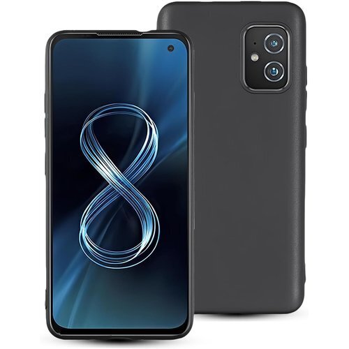 For Asus ZenFone 8 zs590ks nFone8 カバー 耐衝撃 ソフト 黒 薄型 ブラック 667