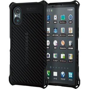 エレコム Xperia 5 V SO-53D SOG1 ラップホール付き ブラック PMWX233ZEROGBK 128