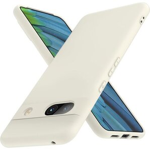 Google Pixel7A ケース シリコン 耐衝撃 指紋防止 滑り防止 ベージュ 6-Pixel7A-02 136